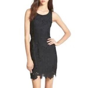 AS U WISH: BLACK LACE SLEEVLESS DRESS SIZE M